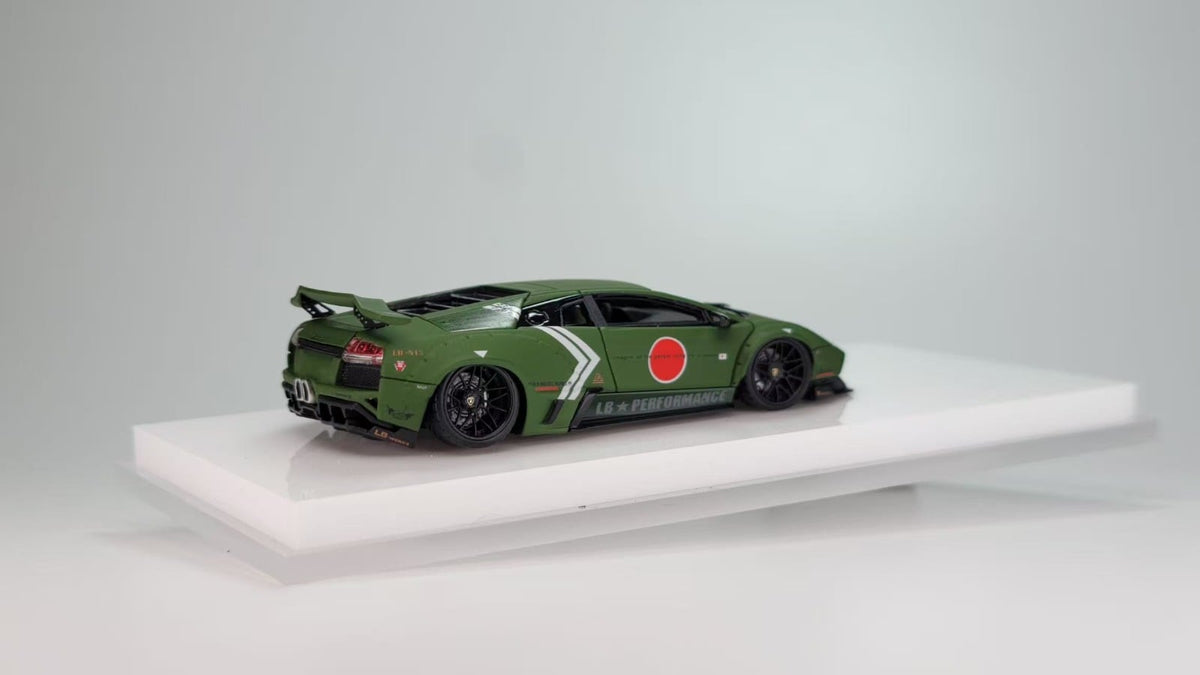 (Pre-Order) MiniCraftsman Custom LB Murcielago Resin Model - Combat Green (Ltd 199) 1:64