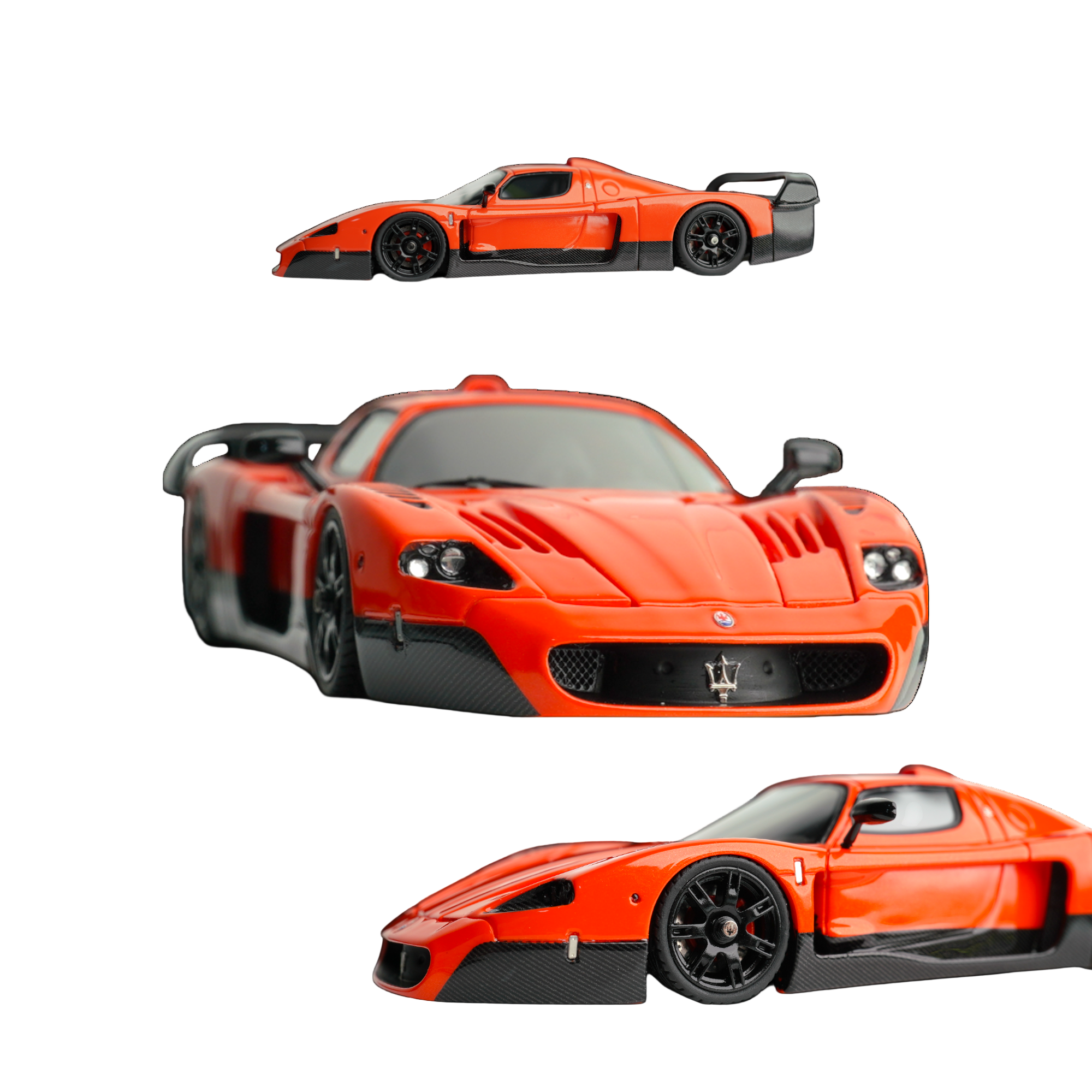 YM Model Maseti MC12 Stradale Corsa 2-Tone Orange - Carbon FIber - Resin 1:64