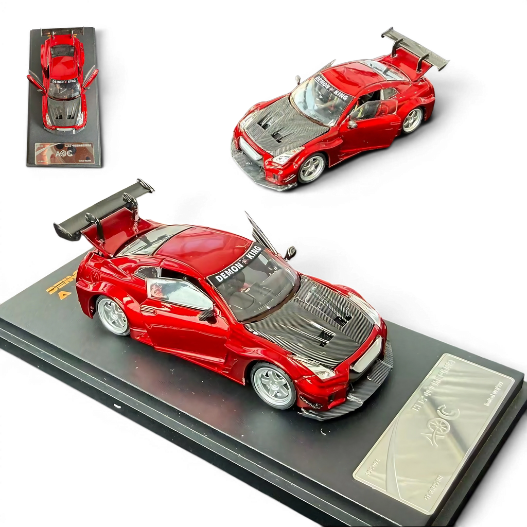 AOC GT-R 35 RR - Metallic Red 1:64 AOC-002