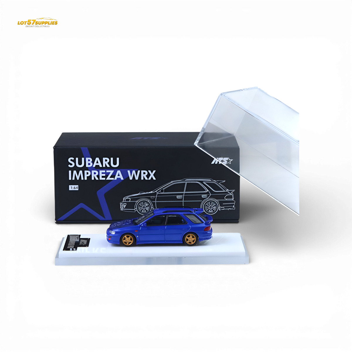 ATS Subaru Impreza WRX Metallic Blue 1:64