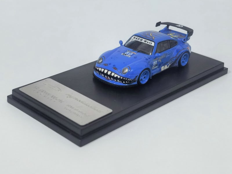 (Pre-Order) MC RWB993 High Wing - Blue Dragon Livery + Free Driver 1:64