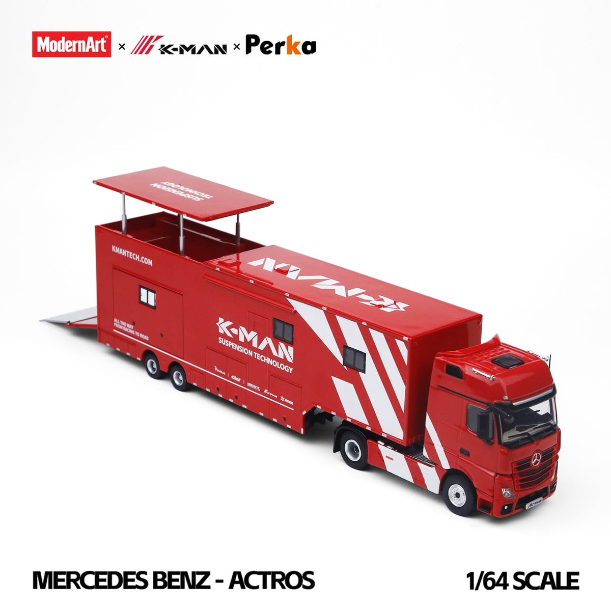 (Pre-Order) MD x K - MAN x Perka Collaboration Mercedes - Benz Actros K - MAN Race Support 1:64