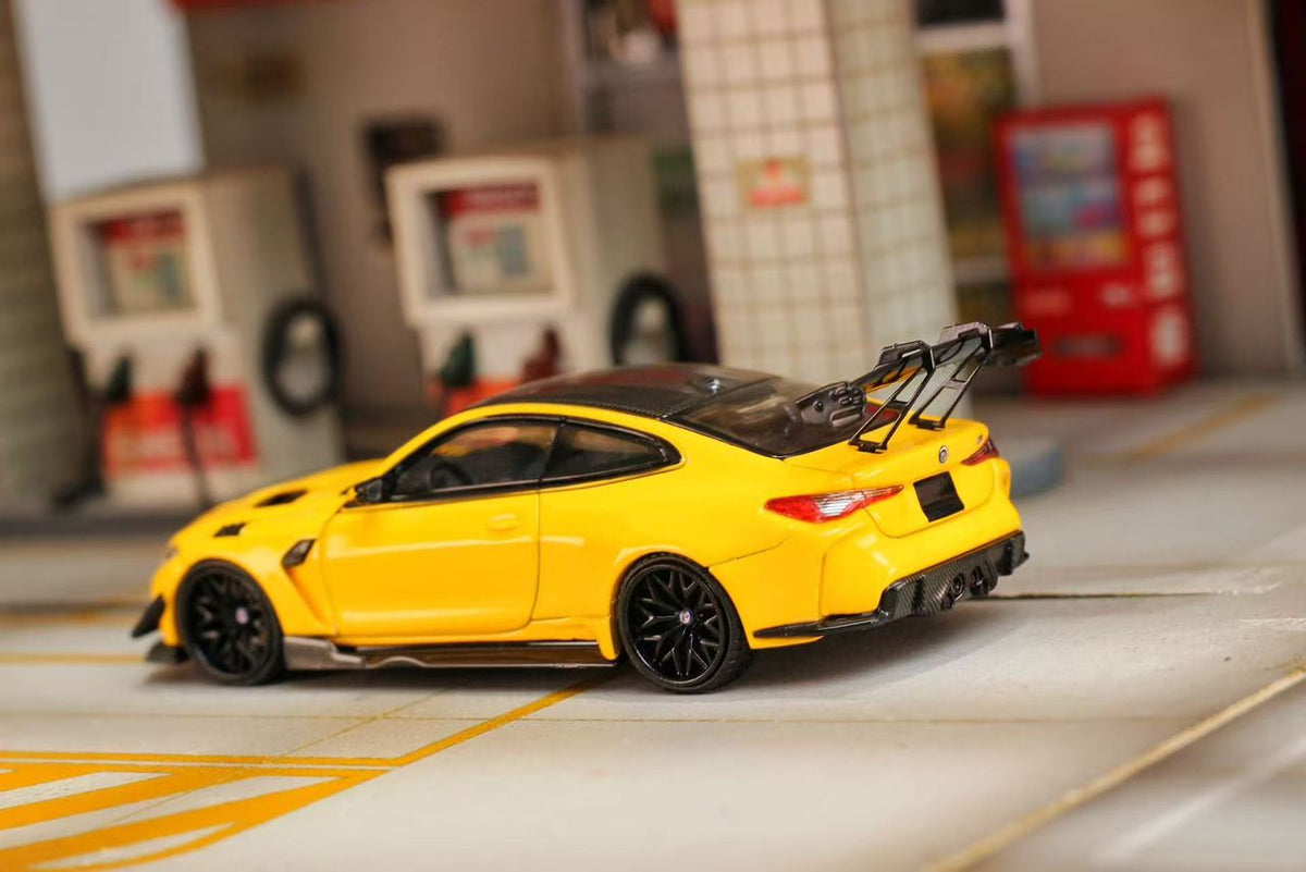 (Pre-Order) SW BMW M4 Flossmann Full Widebody Kit G82 GTR - Yellow 1:64