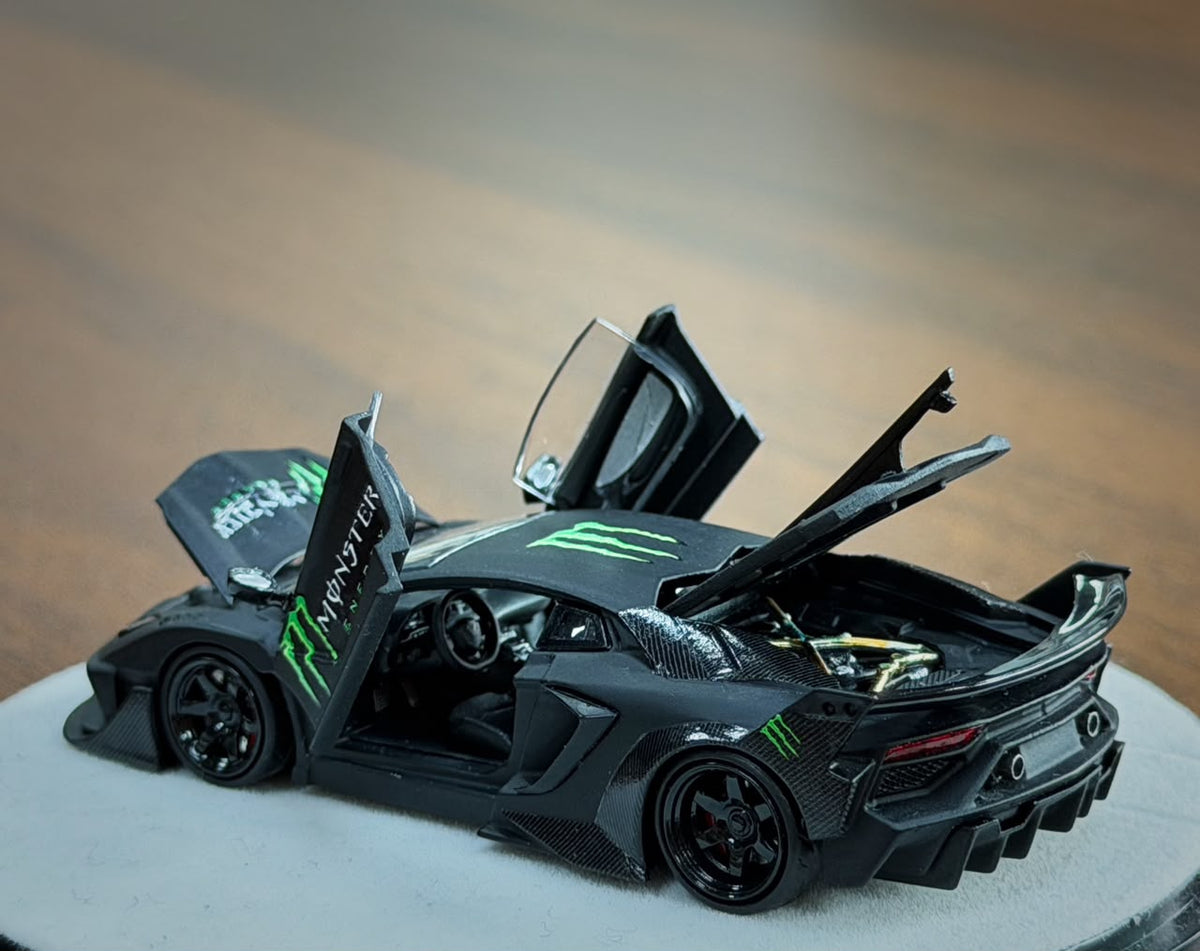 (Pre-Order) PGM LP700 GT EVO Black Monster - Luxury (Ltd 1500) 1:64