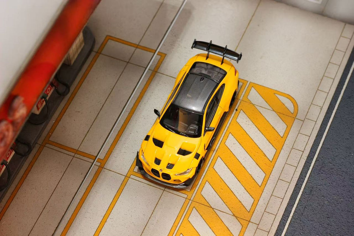 (Pre-Order) SW BMW M4 Flossmann Full Widebody Kit G82 GTR - Yellow 1:64
