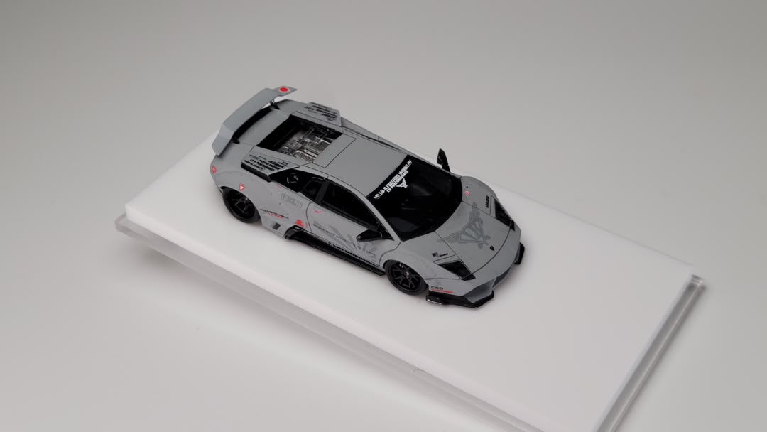 (Pre-Order) MiniCraftsman Custom LB Murcielago Resin Model - Combat Grey/Green Dual Vehicle Set (Ltd 149sets) 1:64
