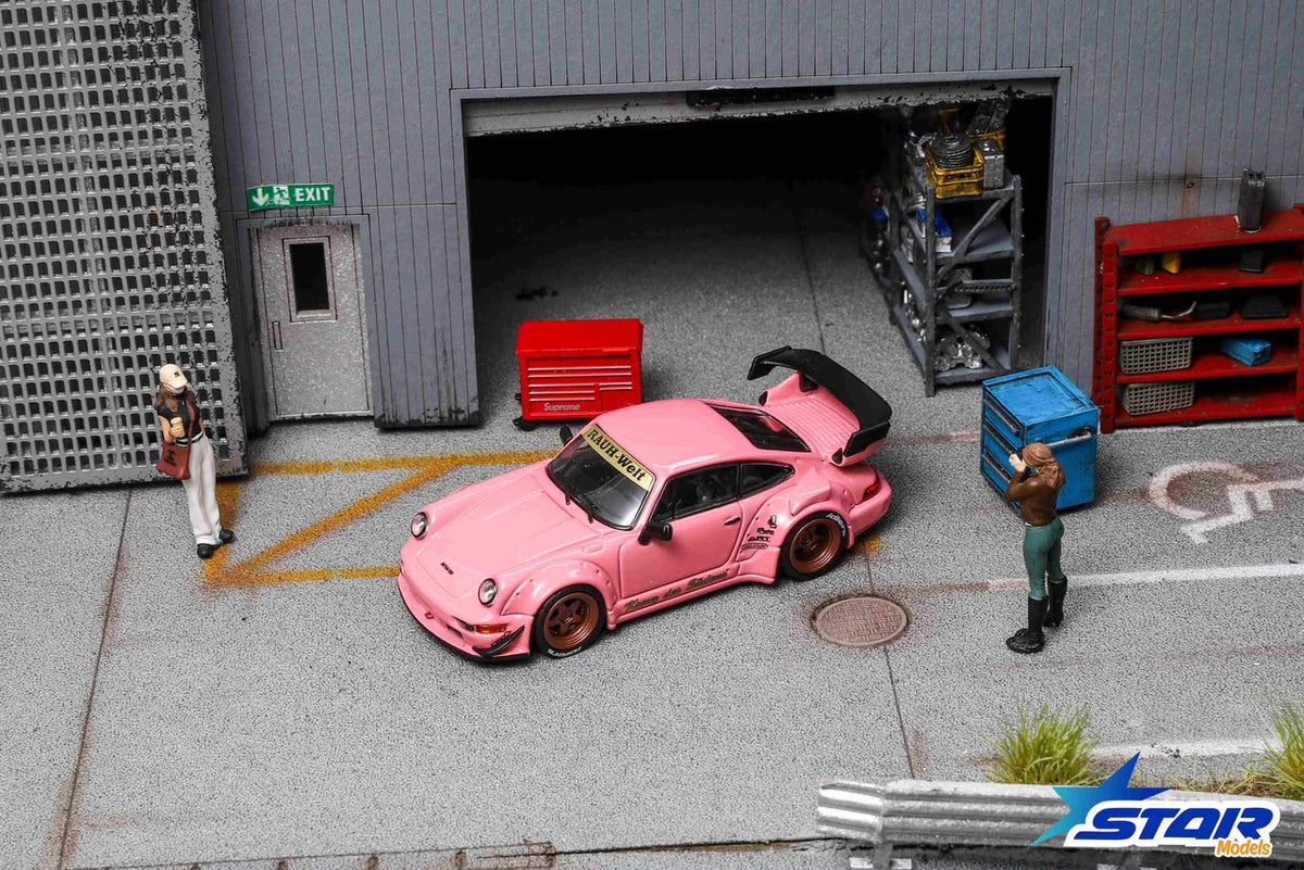 (Pre-Order) Star Models RWB 964 GT Wing - C/SoCro Pink (Ltd 999) 1:64