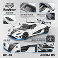 (Pre-Order) HappyCar HC Koenigsegg Agera RS - KO - 02 White Blue (Boxed) 1:64