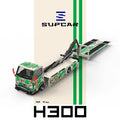 (Pre-Order) SC H300 Flatbed Transport Trailer - #77 White Green Graffiti Green Dinosaur Livery 1:64