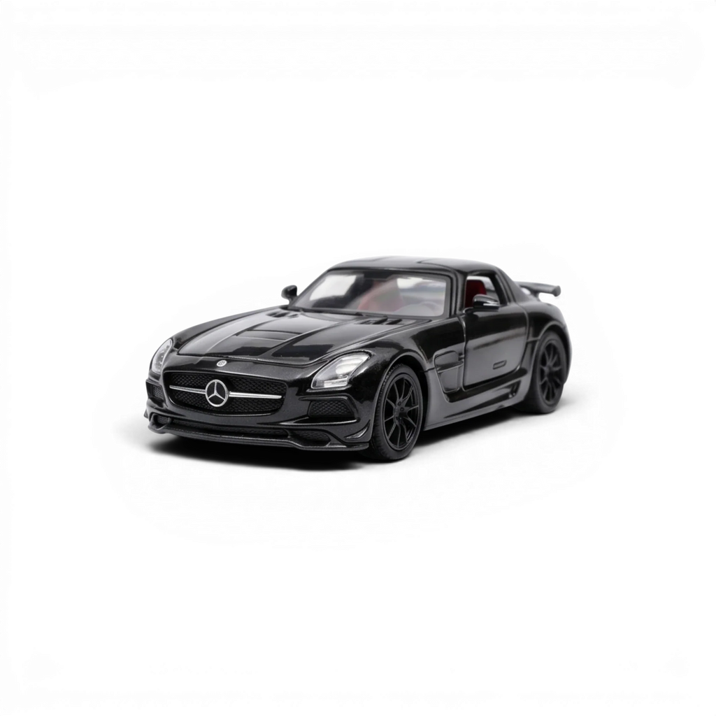 Fine Works64 Mercedes - Benz SLS AMG BS - Black 1:64