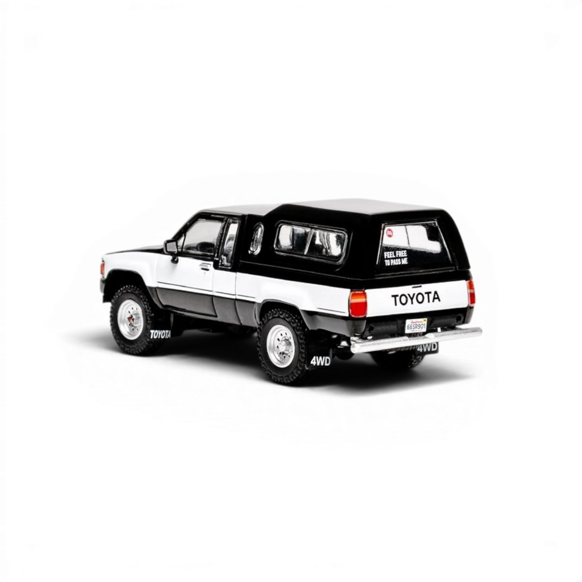GCD Toyota Hilux Xtra Cab - Black Decals 1:64