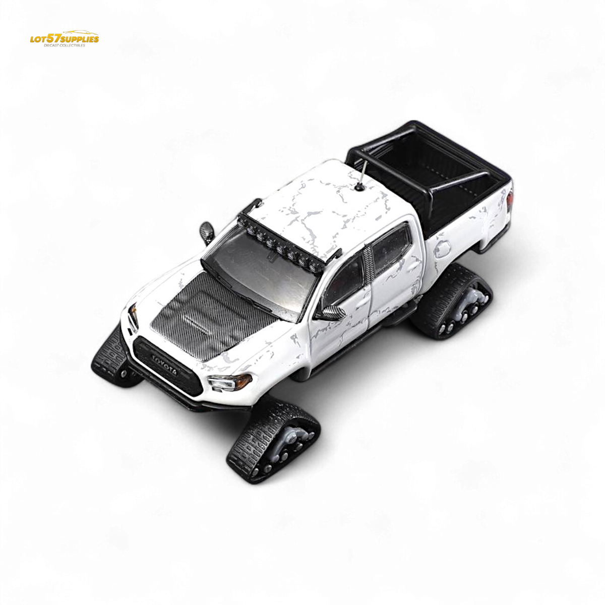 GCD Toyota Tacoma Snow Version White 1:64