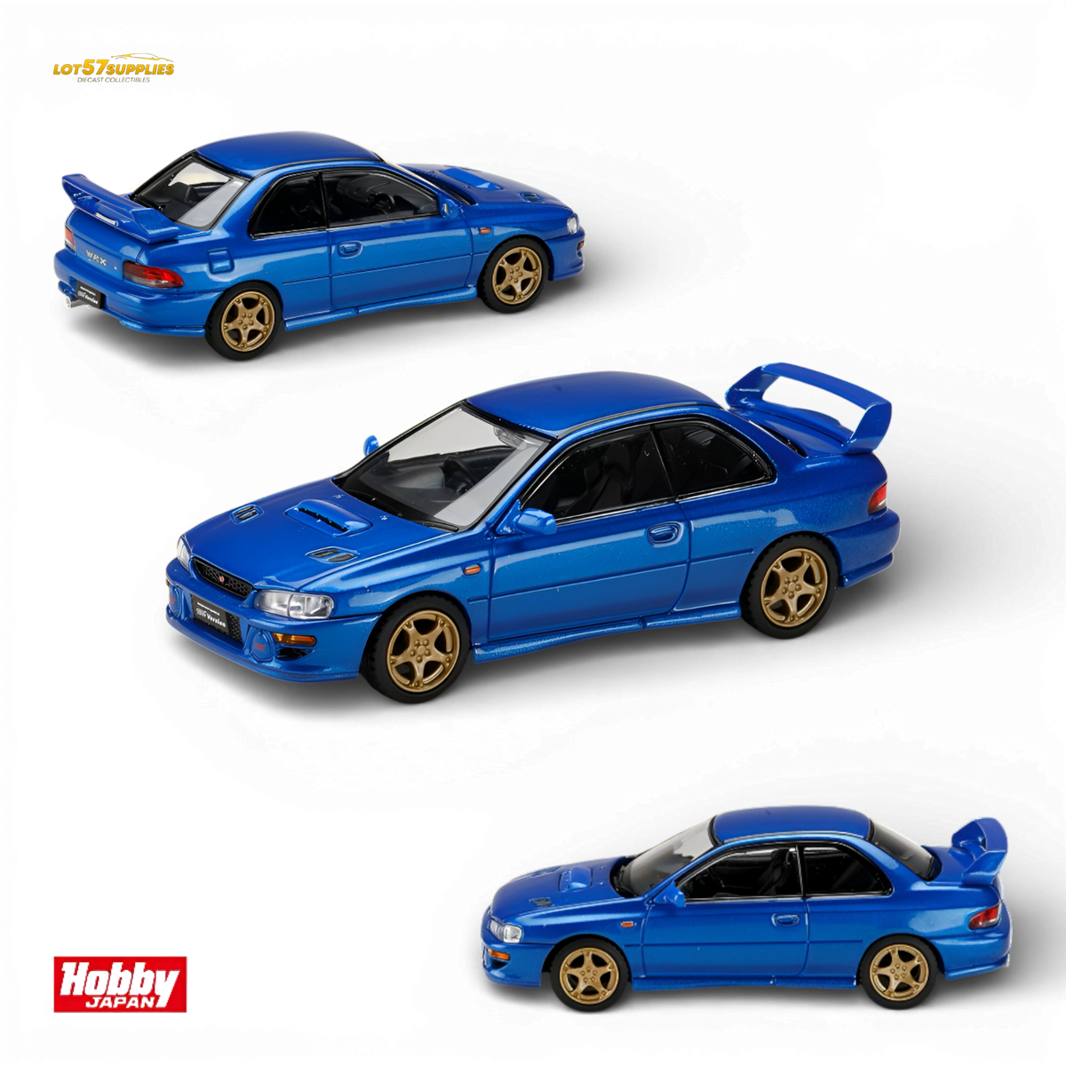 Hobby Japan Subaru Impreza WRX Type R STI - Sonic Blue (Mica) 1:64