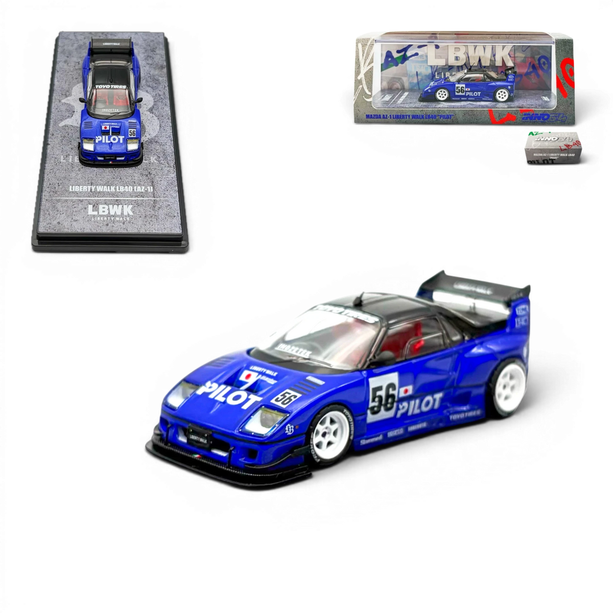 INNO64 MAZDA AZ-1 LIBERTY WALK LB40 "PILOT" 1:64