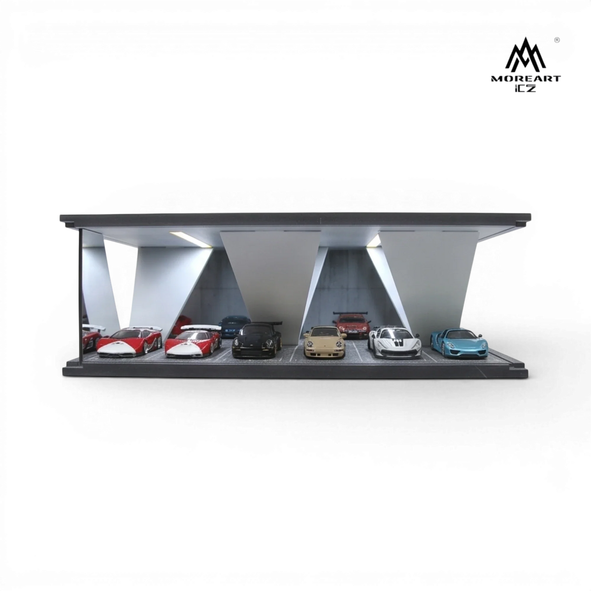 (Pre-Order) MoreArt Underground Parking Garage Scene 08 LED 1:64