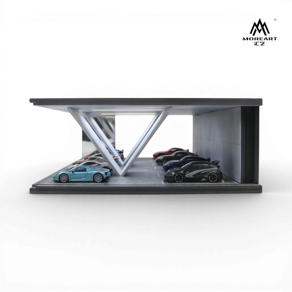 (Pre-Order) MoreArt Underground Parking Garage Scene 08 LED 1:64
