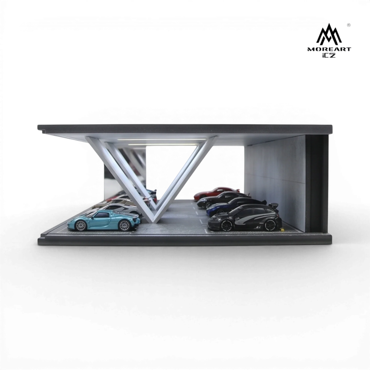 (Pre-Order) MoreArt Underground Parking Garage Scene 08 LED 1:64