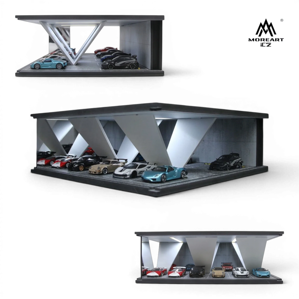 (Pre-Order) MoreArt Underground Parking Garage Scene 08 LED 1:64