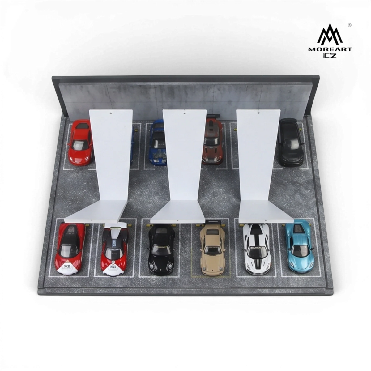 (Pre-Order) MoreArt Underground Parking Garage Scene 08 LED 1:64