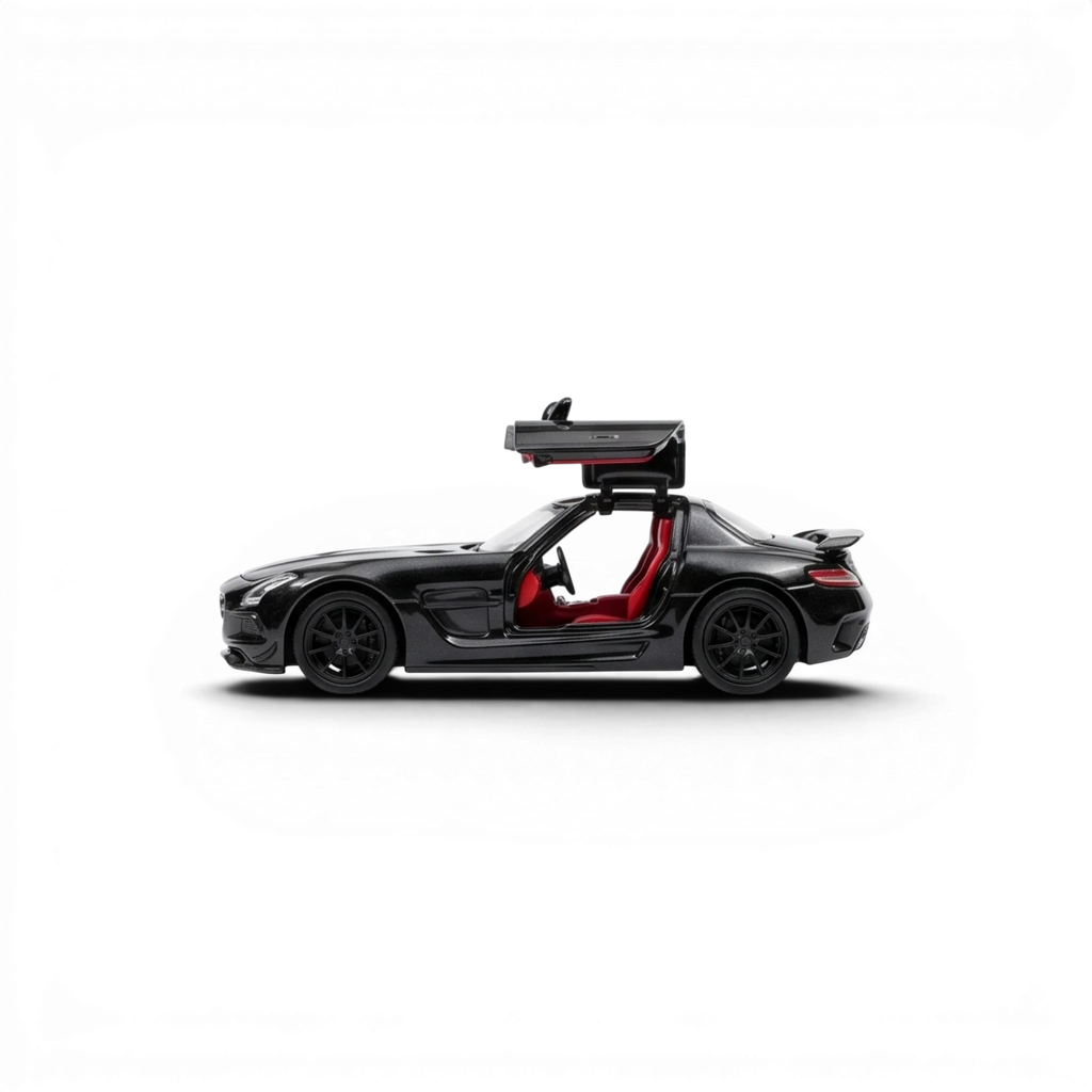 Fine Works64 Mercedes - Benz SLS AMG BS - Black 1:64