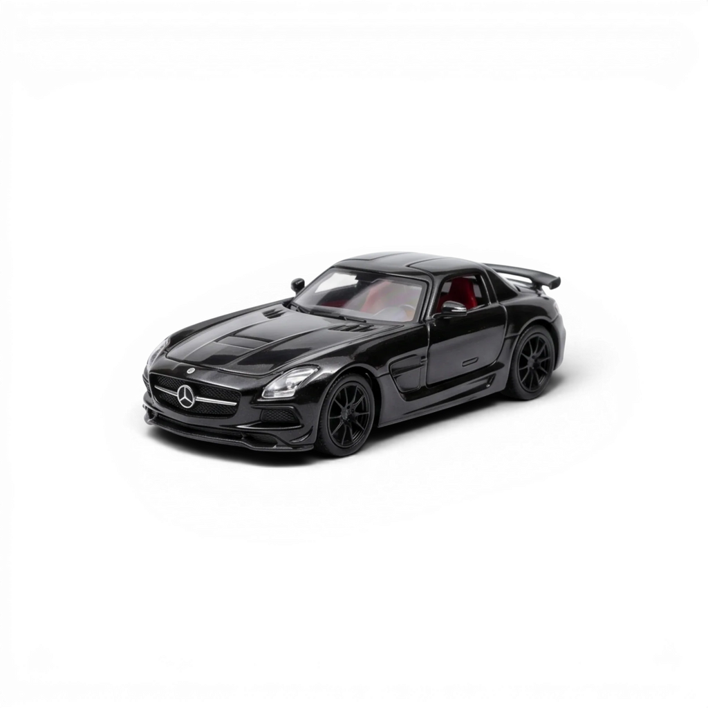 Fine Works64 Mercedes - Benz SLS AMG BS - Black 1:64
