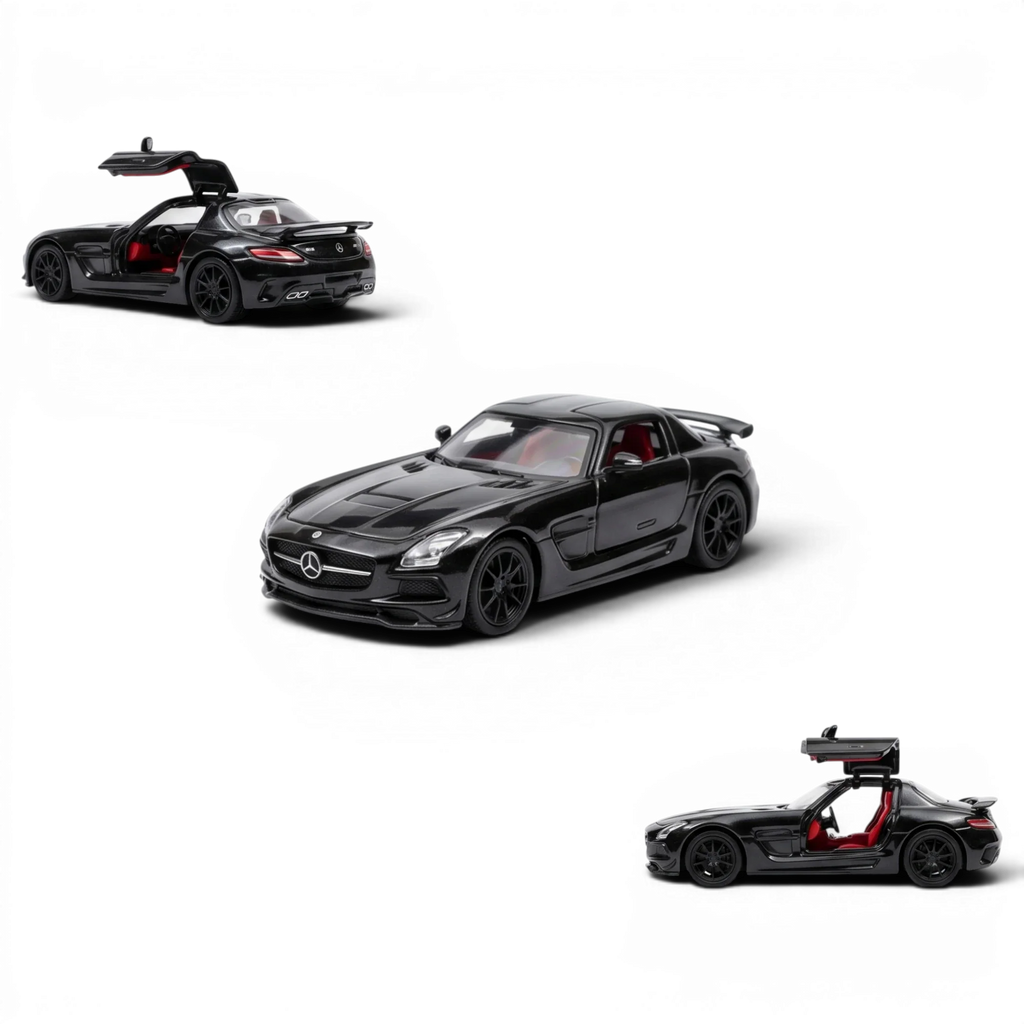 Fine Works64 Mercedes - Benz SLS AMG BS - Black 1:64