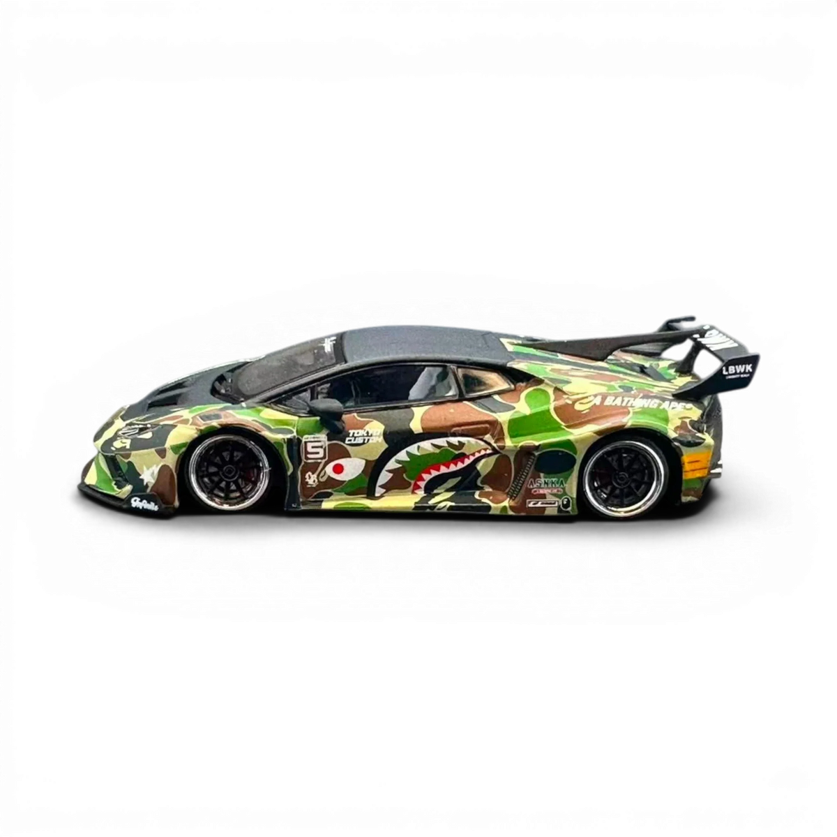 (Pre-Order) DAP Huracan LP610 LB - Silhouette Works Widebody - Bape Camo Livery 1:64
