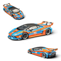 (Pre-Order) DAP Huracan LP610 LB - Silhouette Works Widebody - Gulf Livery 1:64