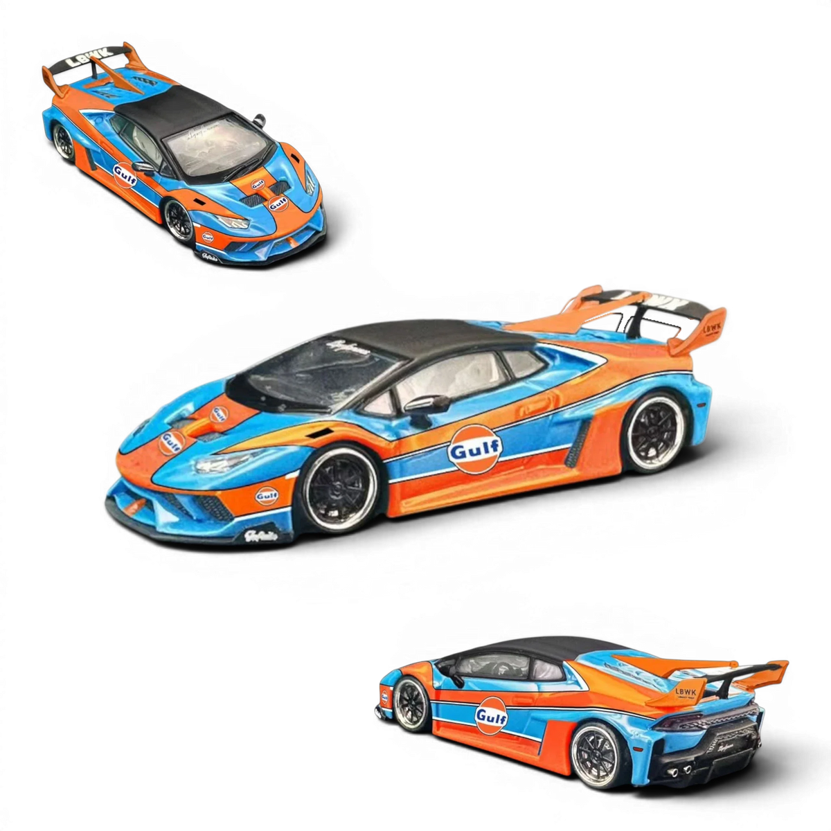 (Pre-Order) DAP Huracan LP610 LB - Silhouette Works Widebody - Gulf Livery 1:64