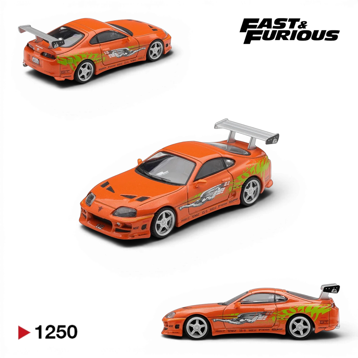(Pre-Order) MiniGT Toyota Supra BOMEX - Fast & Furious Brian O'Conner (standard blister, MGT01250 - BL) 1:64
