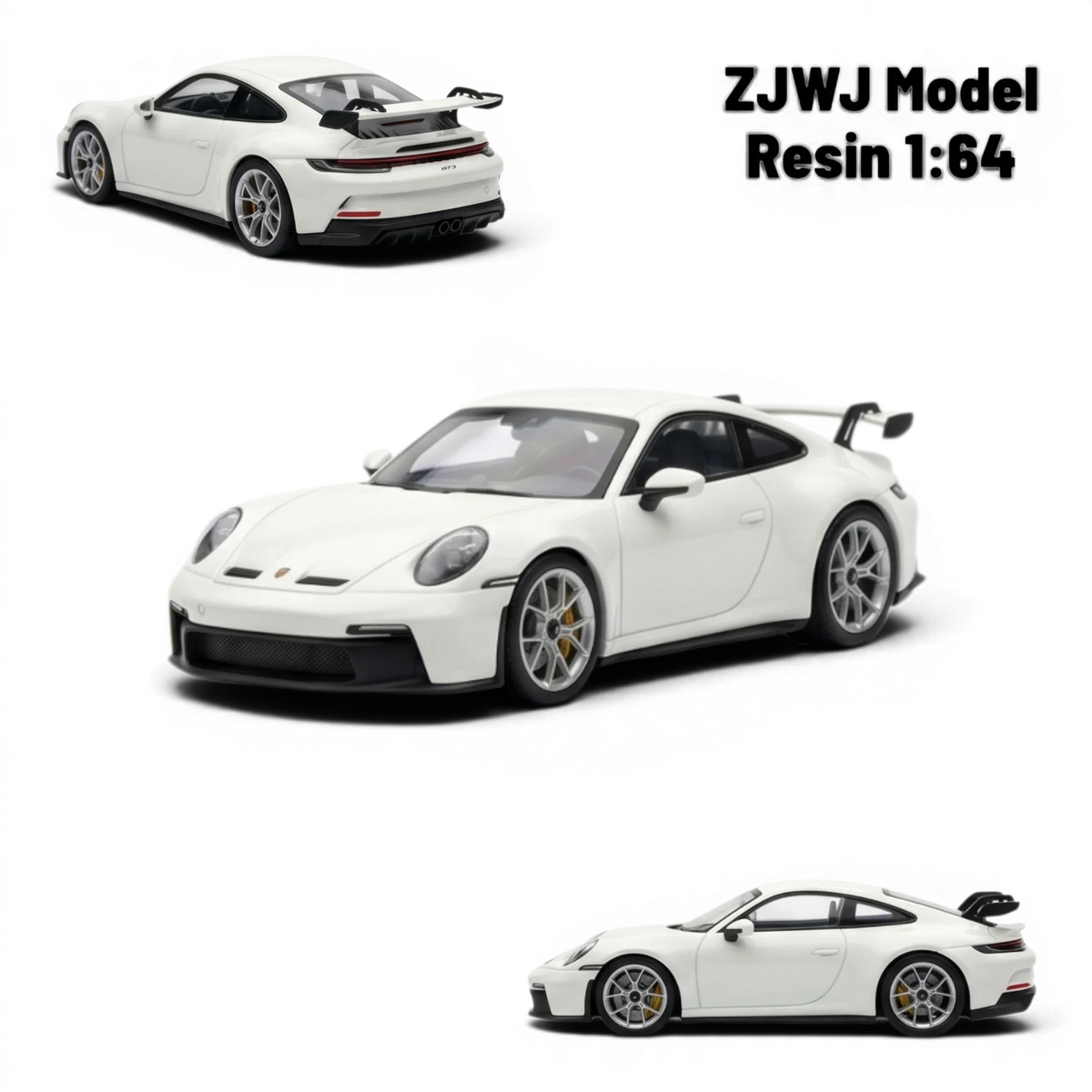 ZJWJ 911 GT3 Resin Model - Luminous White (glow - in - dark). Limited 99. 1:64