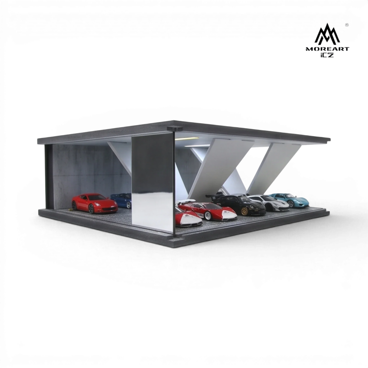 (Pre-Order) MoreArt Underground Parking Garage Scene 08 LED 1:64