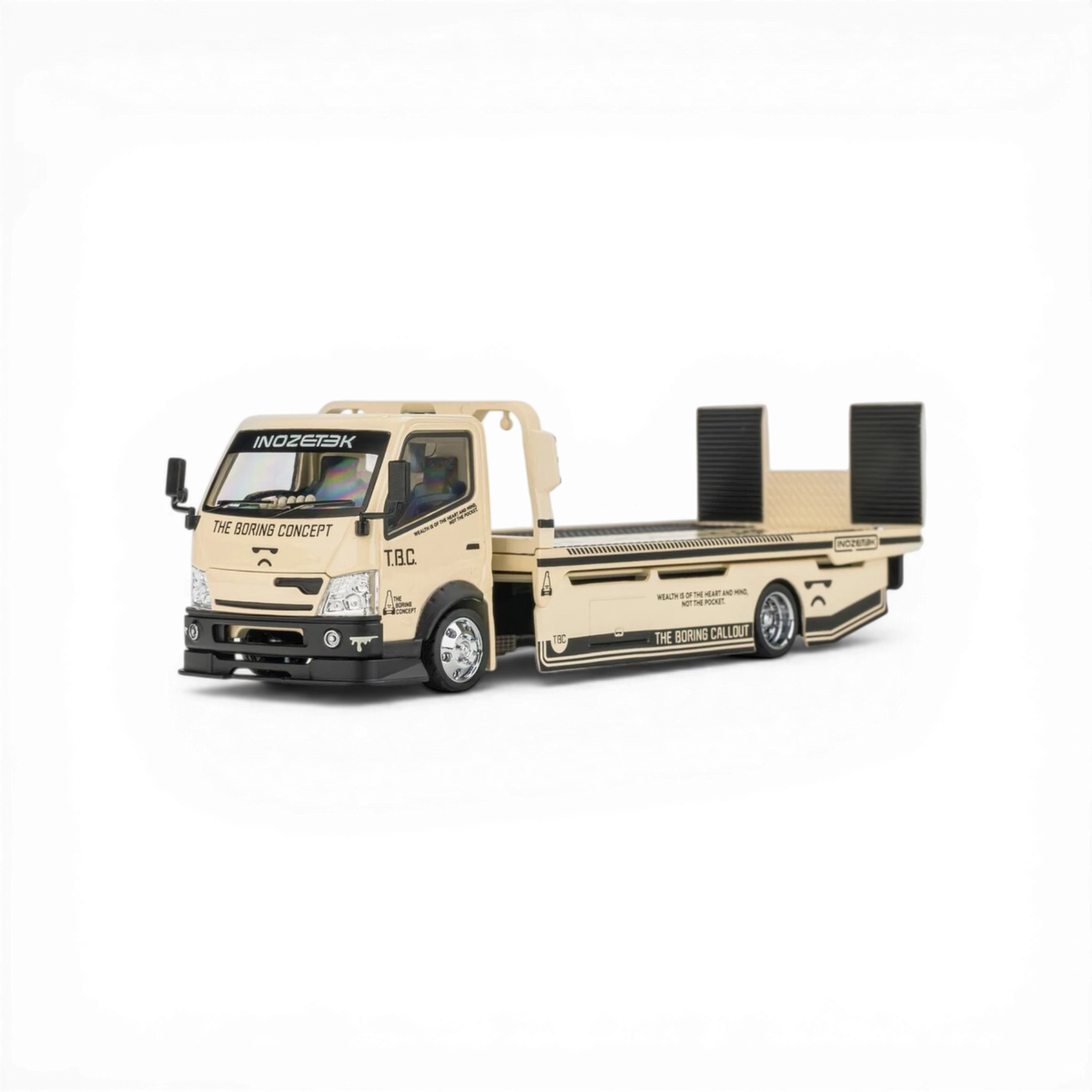 MicroTurbo Hino 300 Custom Hauler - The Boring Concept Livery 1:64