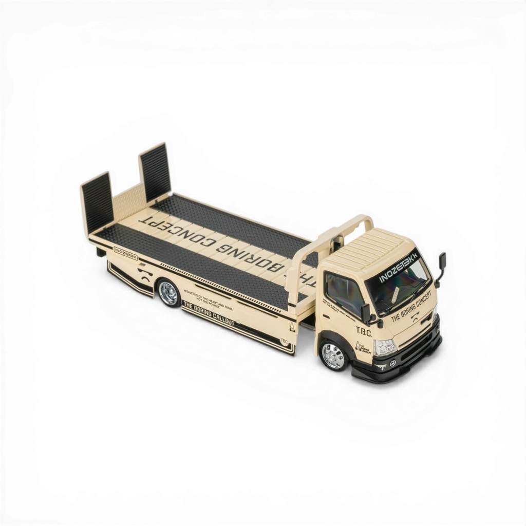 MicroTurbo Hino 300 Custom Hauler - The Boring Concept Livery 1:64