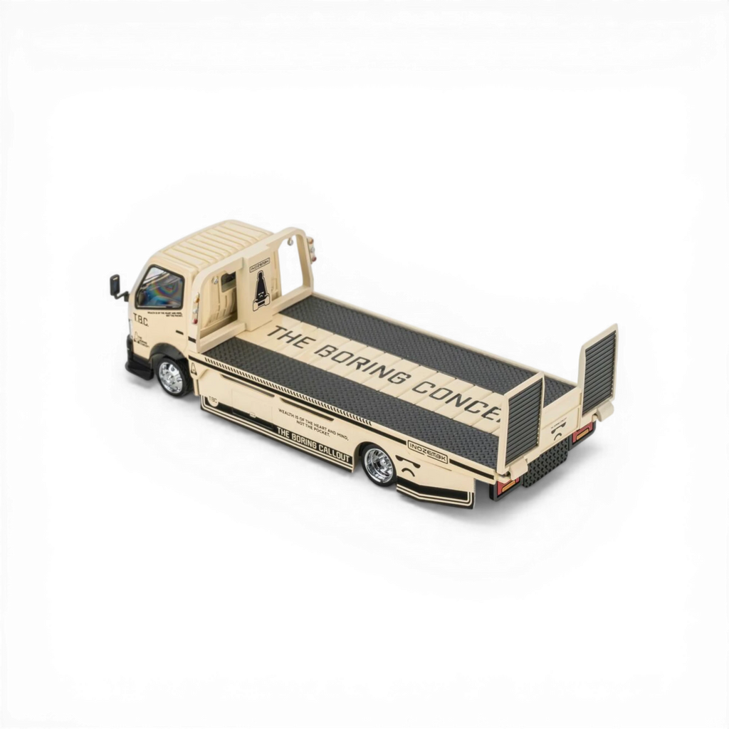 MicroTurbo Hino 300 Custom Hauler - The Boring Concept Livery 1:64