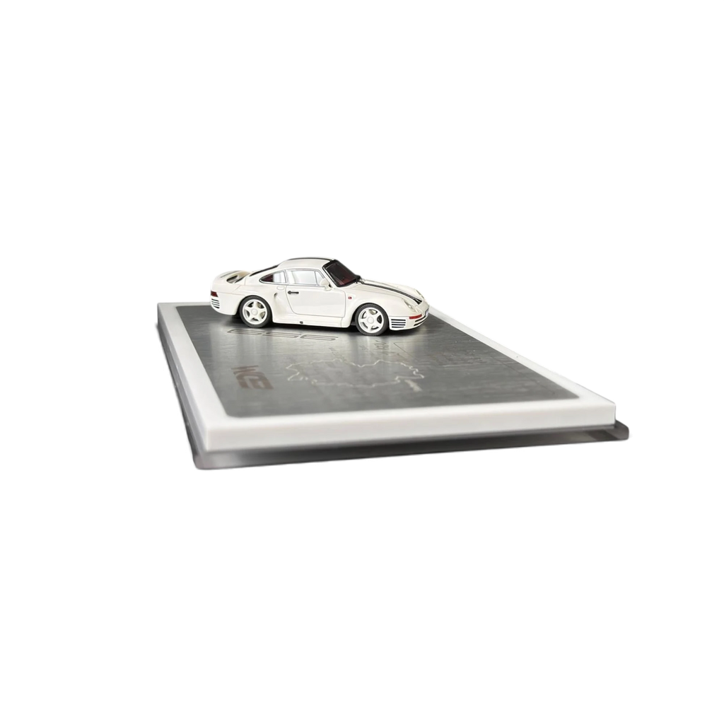 Petrolab x EDM Porsche 959 - White Blue Stripes 1:64