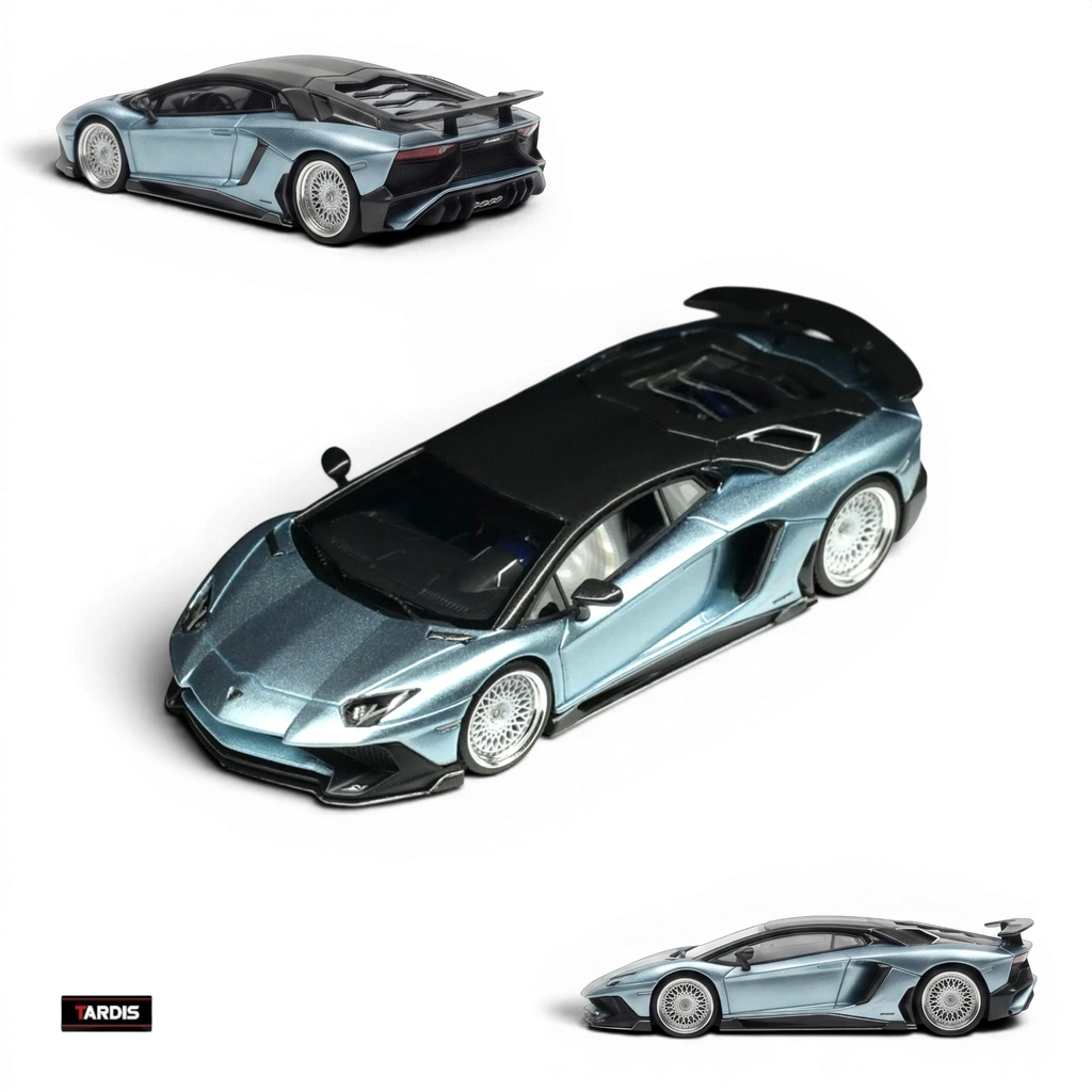 TARDIS Lamborghini LP750-4SV Resin Model - ICE Blue (Ltd 149) 1:64