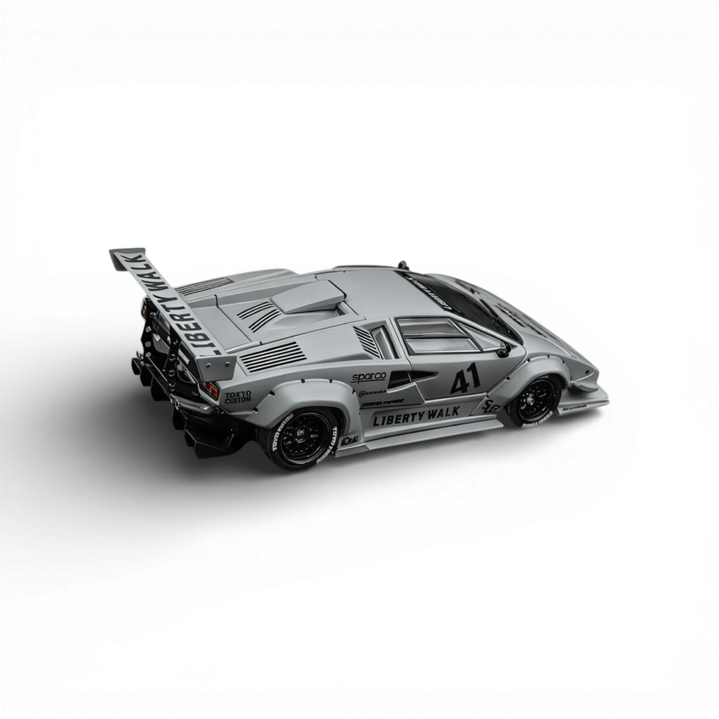 TOPART LBWK Countach - Combat Grey 1:64