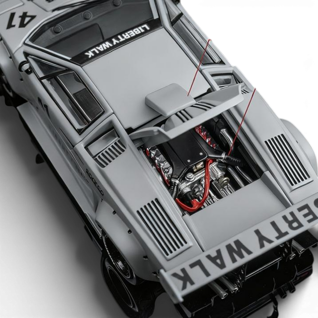 TOPART LBWK Countach - Combat Grey 1:64