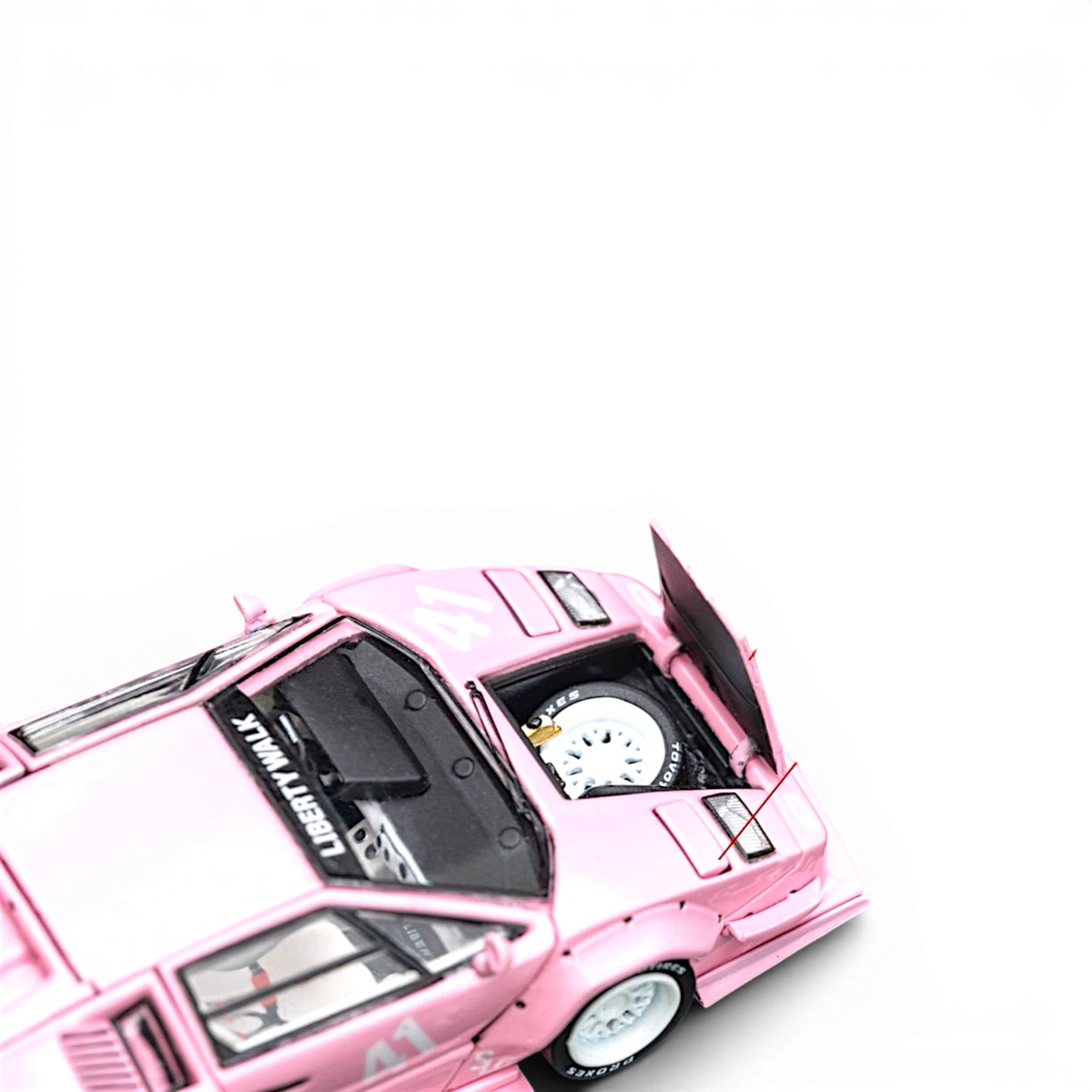 (Pre-Order) TOPART LBWK COUNTACH Fully - Opened — Lover's Pink 41# (Ltd 2000 TOPART Exclusive, MAP floor $61.47) 1:64