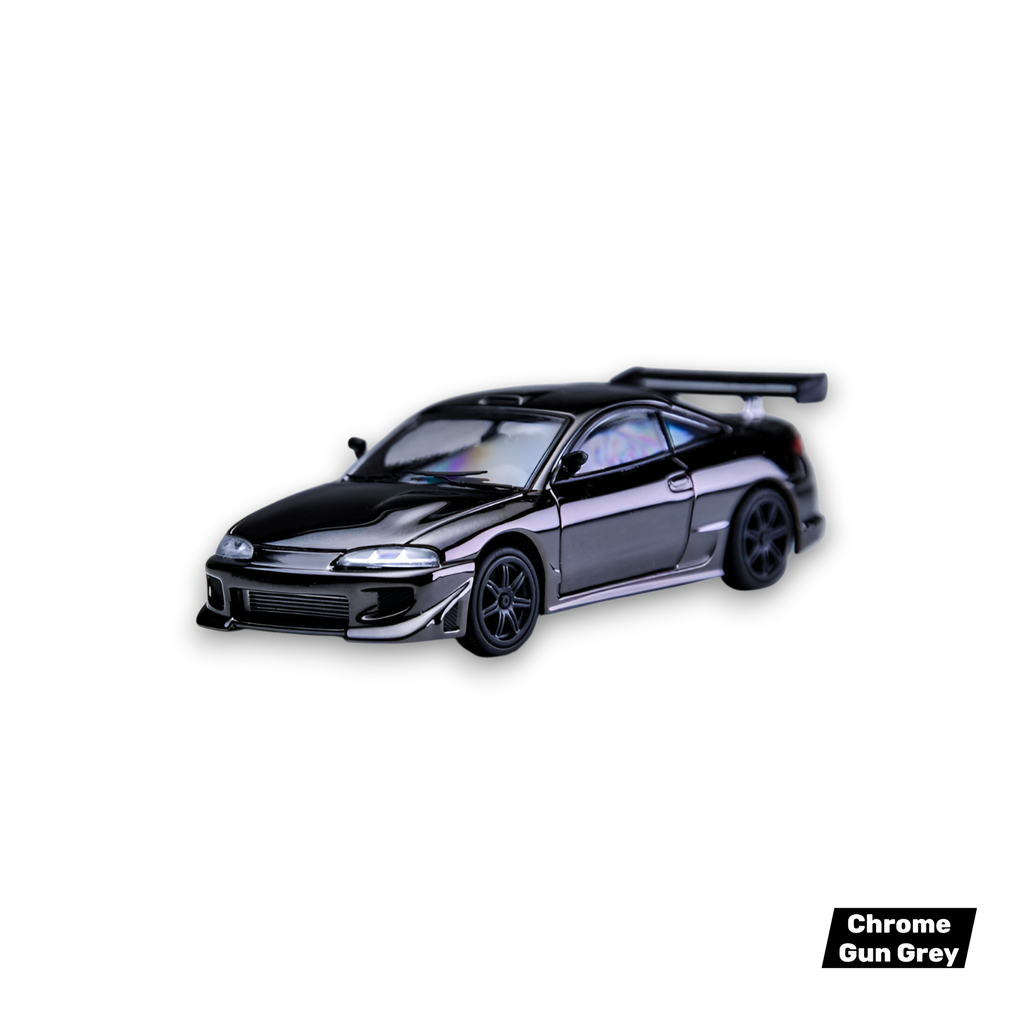 Transcend Mitsubishi Eclipse - Chrome Gun Grey 1:64
