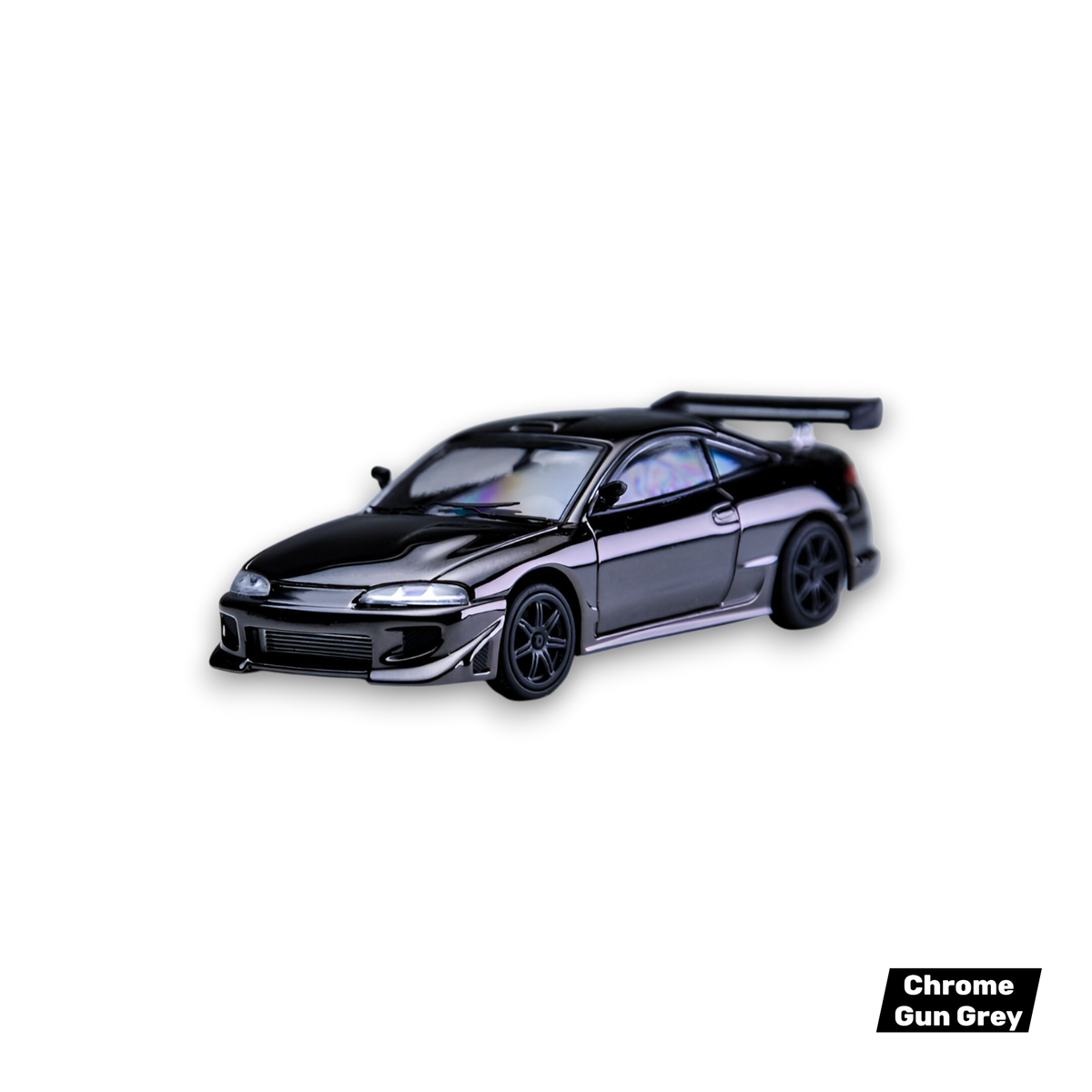 Transcend Mitsubishi Eclipse - Chrome Gun Grey 1:64