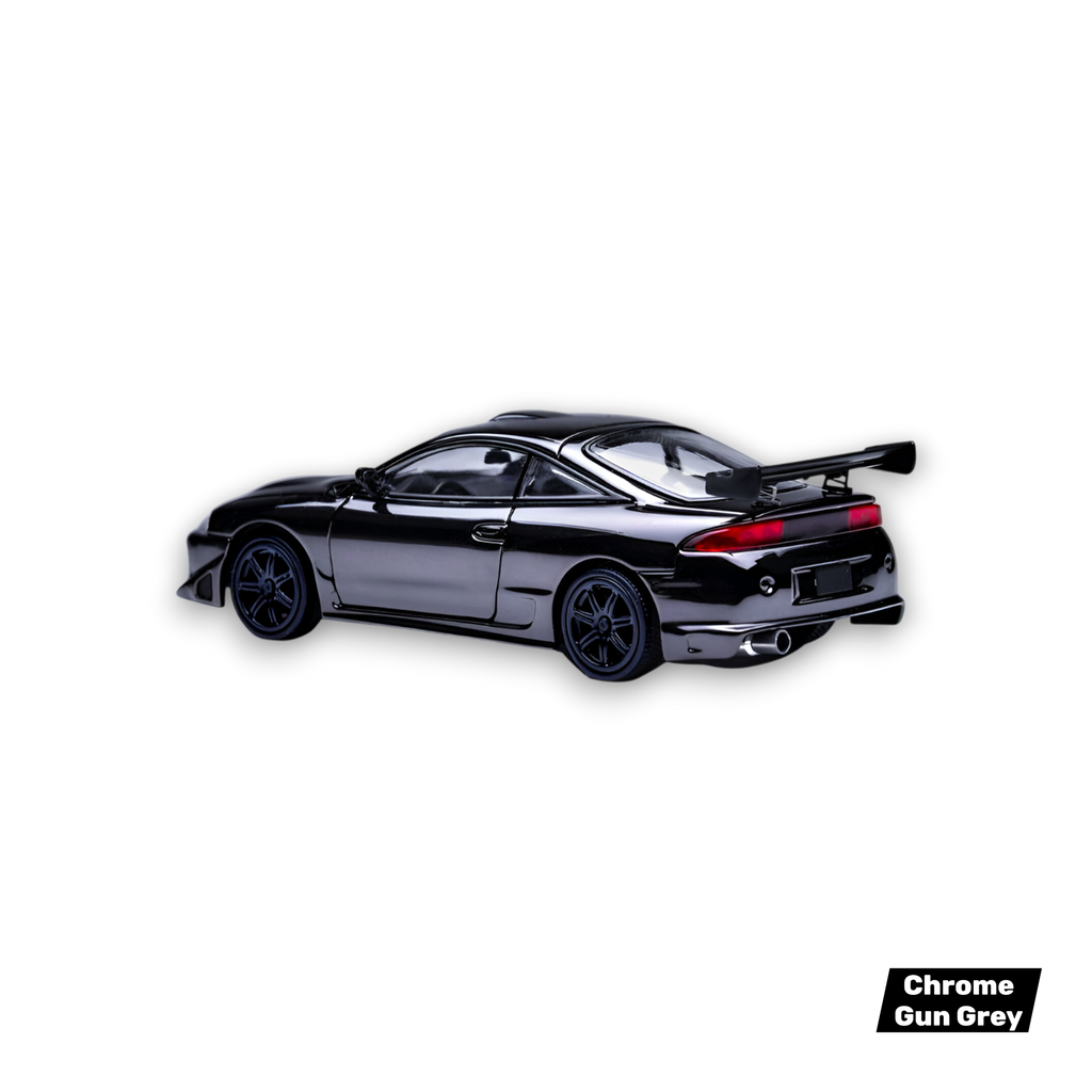 Transcend Mitsubishi Eclipse - Chrome Gun Grey 1:64