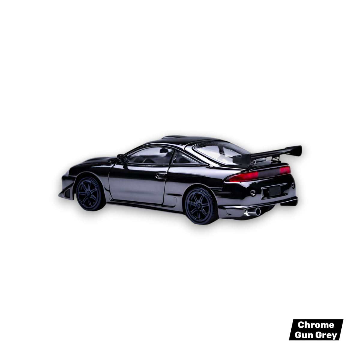 Transcend Mitsubishi Eclipse - Chrome Gun Grey 1:64