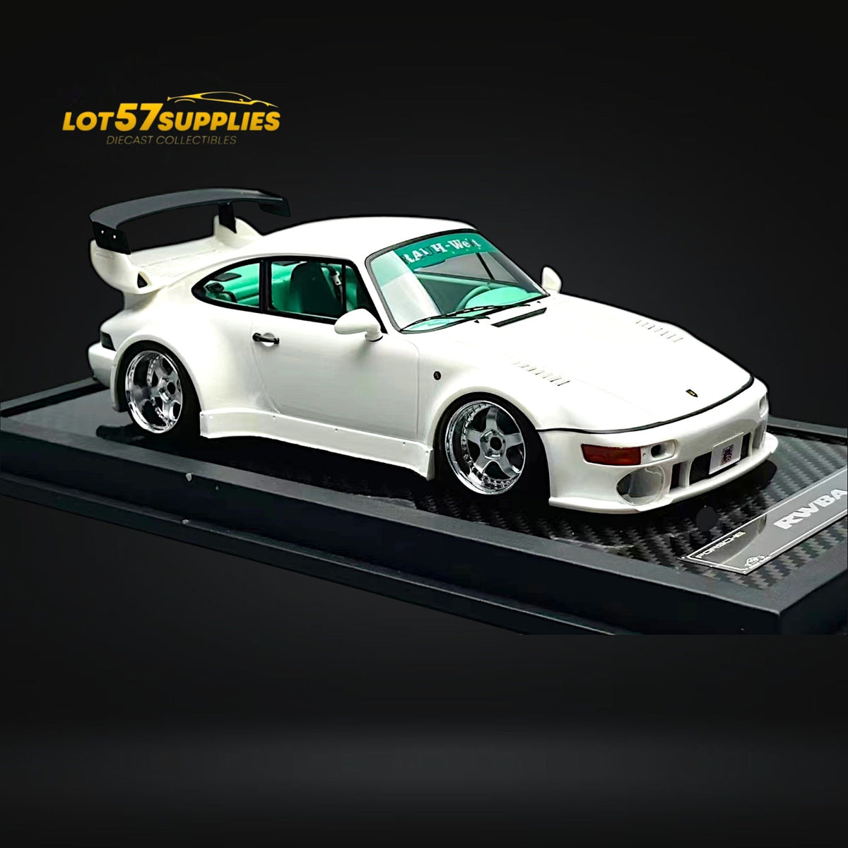 VIP Porsche RWB 964 Slantnose White 1:18