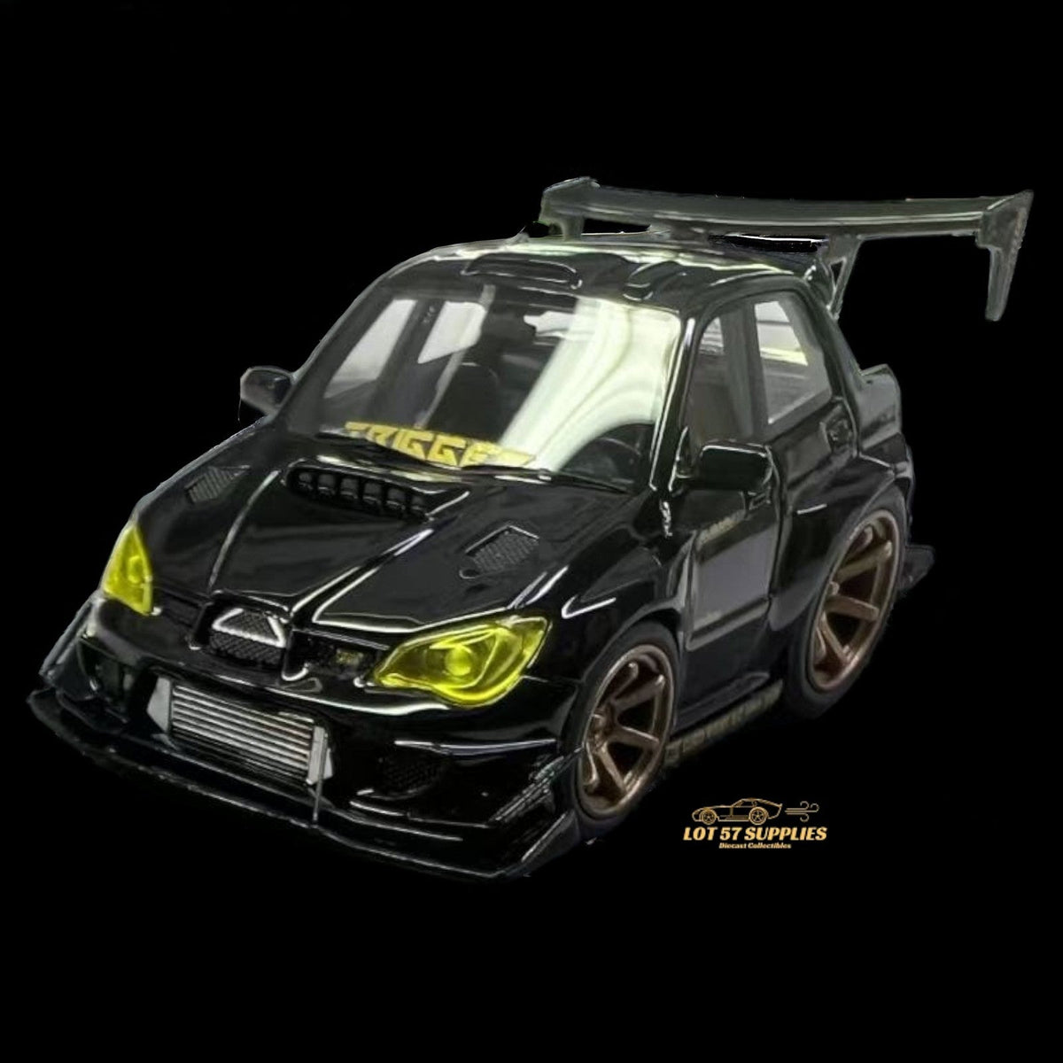 YM Model Subaru Impreza WRX STI Voltex Black Gold 1:64