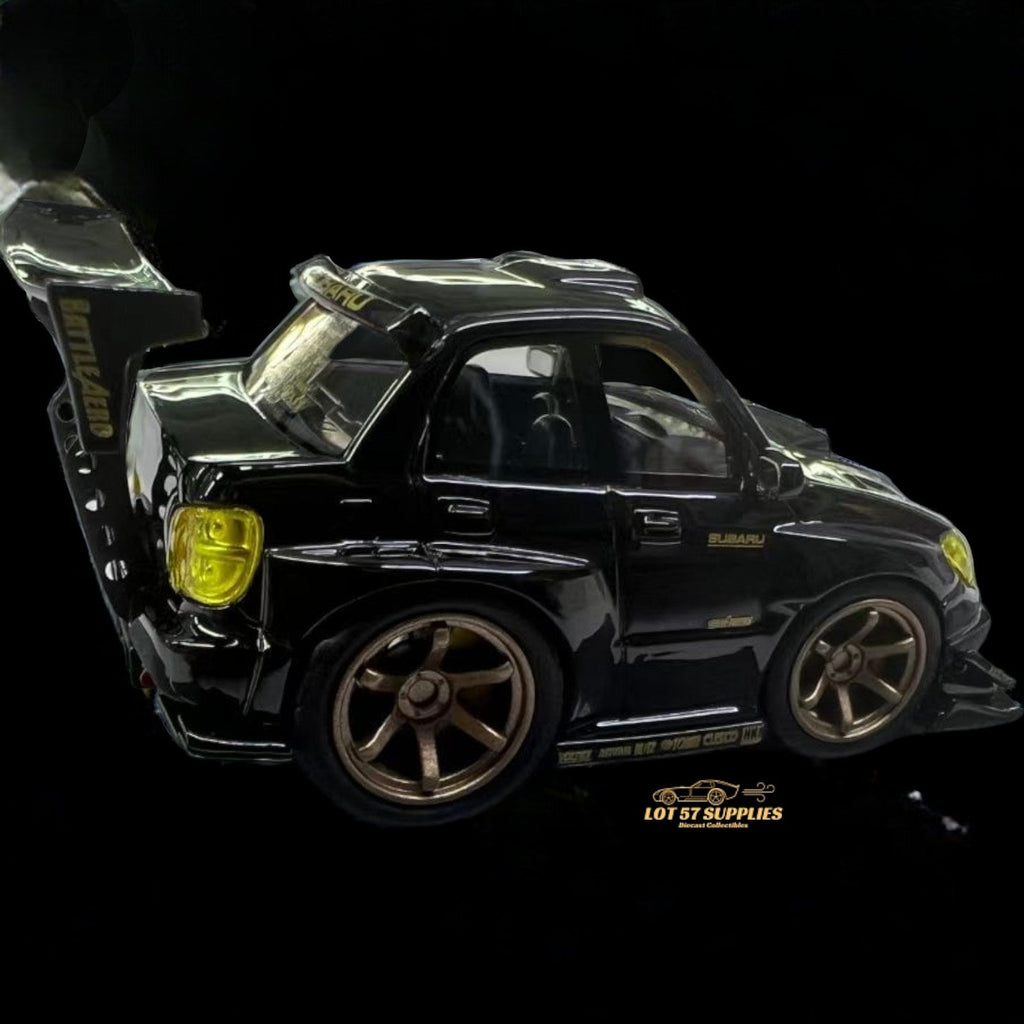 YM Model Subaru Impreza WRX STI Voltex Black Gold 1:64