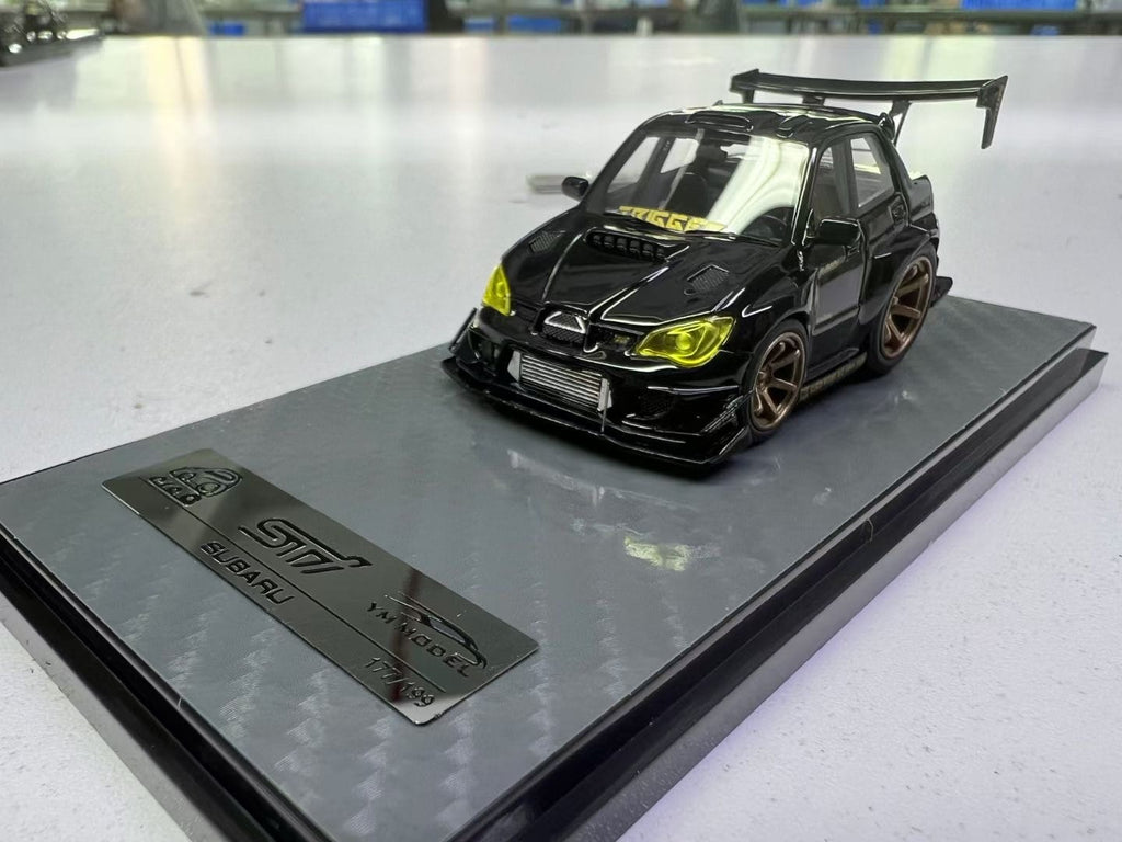 YM Model Subaru Impreza WRX STI Voltex Black Gold 1:64